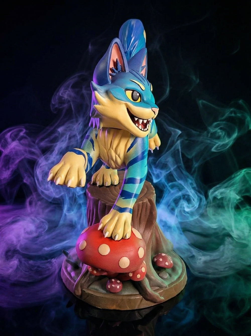 Cheshire Cat limited edition resin collectible closeup front