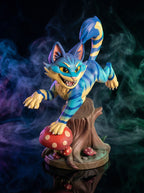 Cheshire Cat hand-painted resin collectible stripe detail