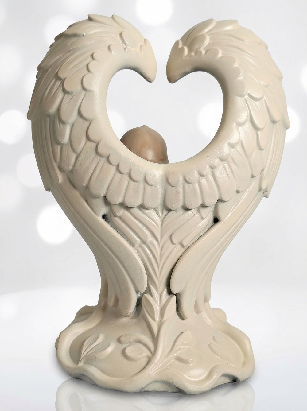 In His Hands resin keepsake sculpture rear view