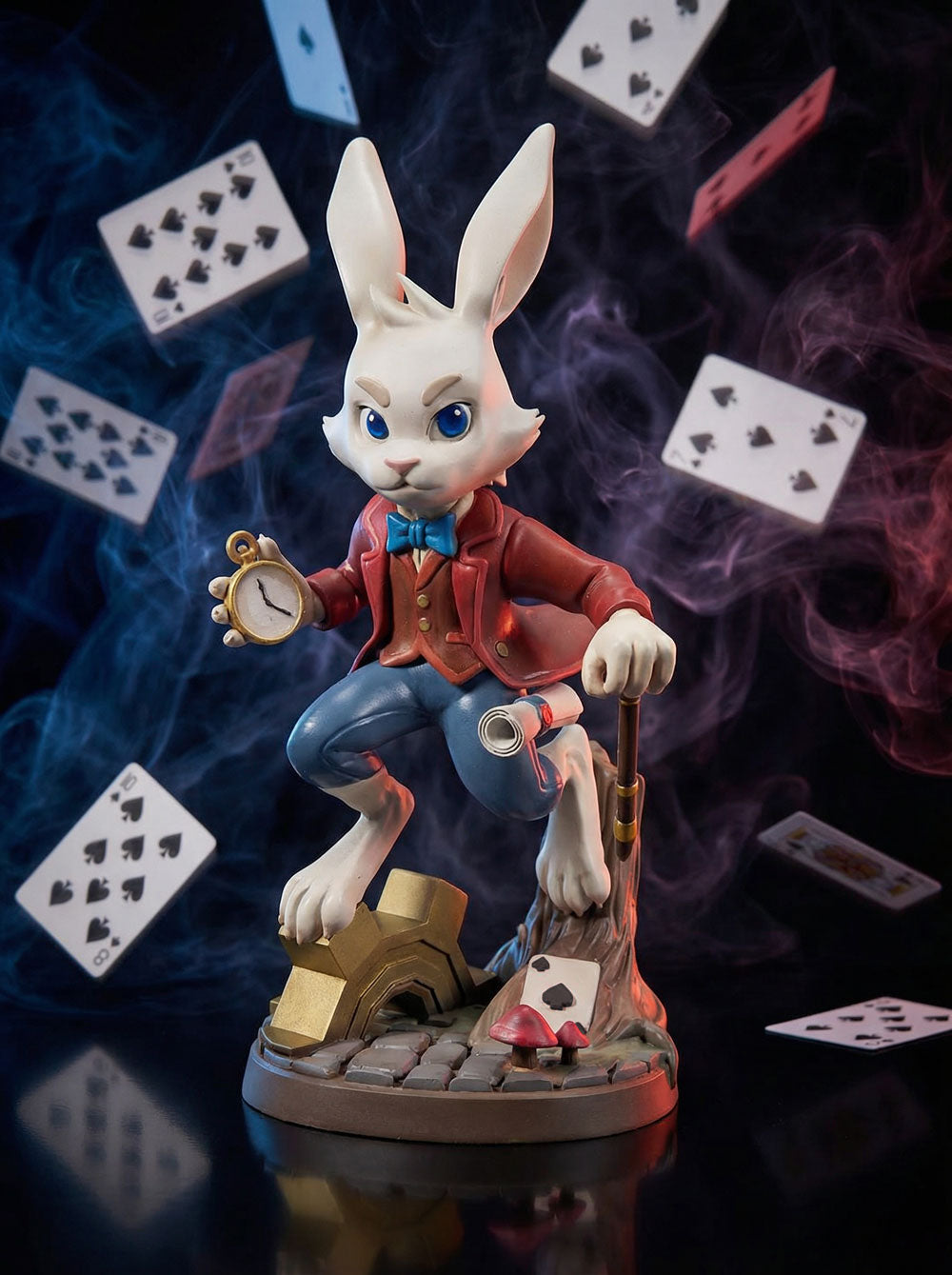 White Rabbit limited edition resin collectible front view