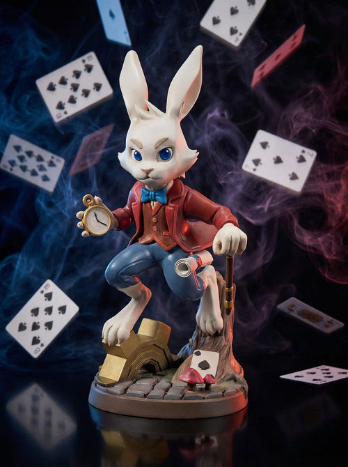 White Rabbit limited edition resin collectible front view