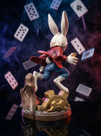 White Rabbit limited edition resin collectible rear view side right