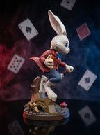 White Rabbit resin collectible side profile right